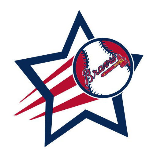 Atlanta Braves Baseball Goal Star logo iron on paper